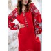 Embroidered boho dress "Charm" Red